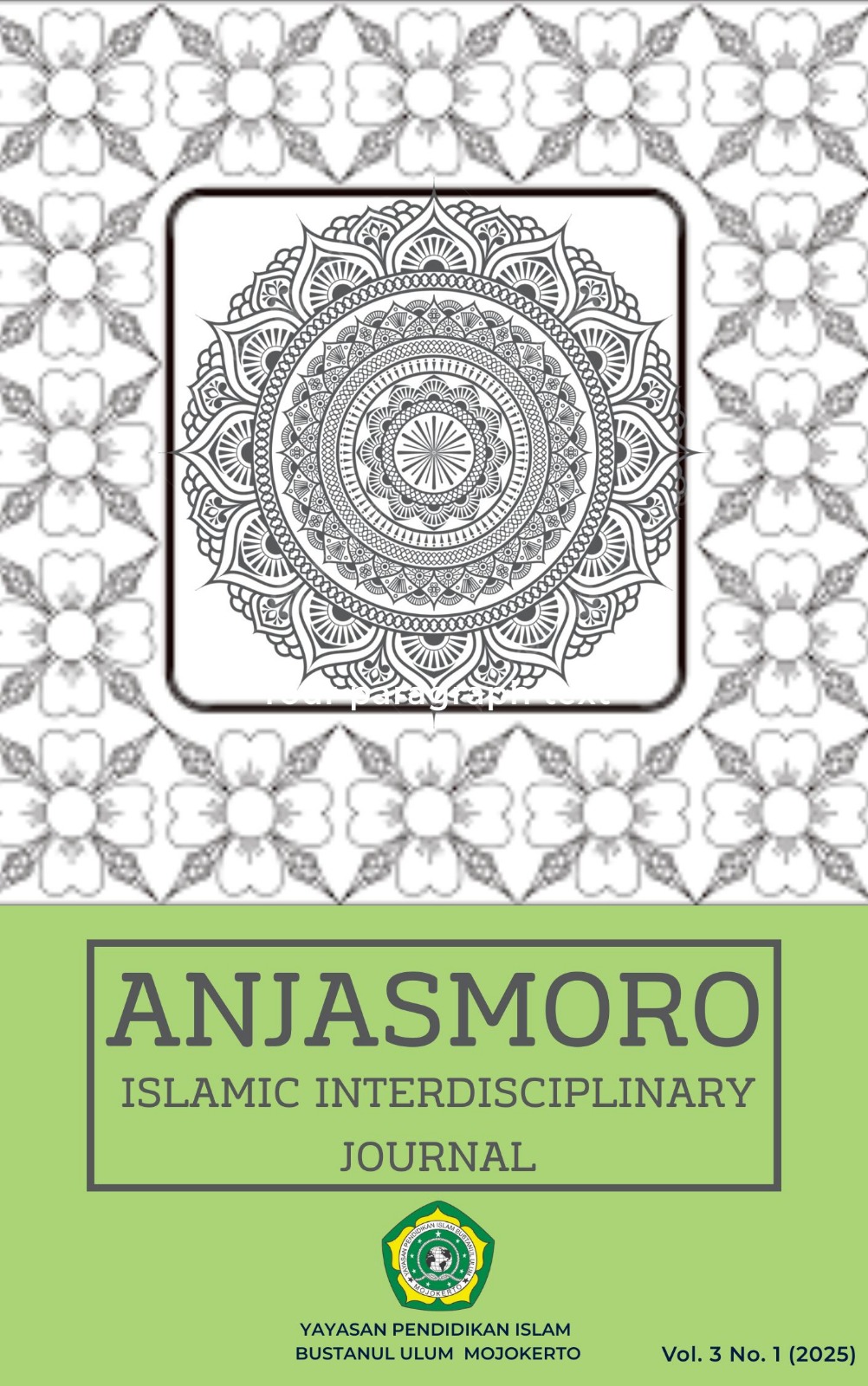 					View Vol. 3 No. 1 (2025): Islamic Education
				